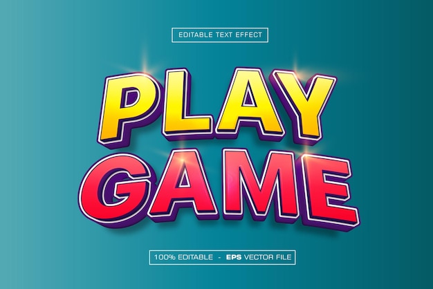 Gioca a Game 3D Text Effect