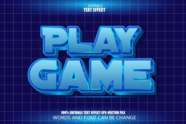 Gioca Editable Text Effect Stile moderno