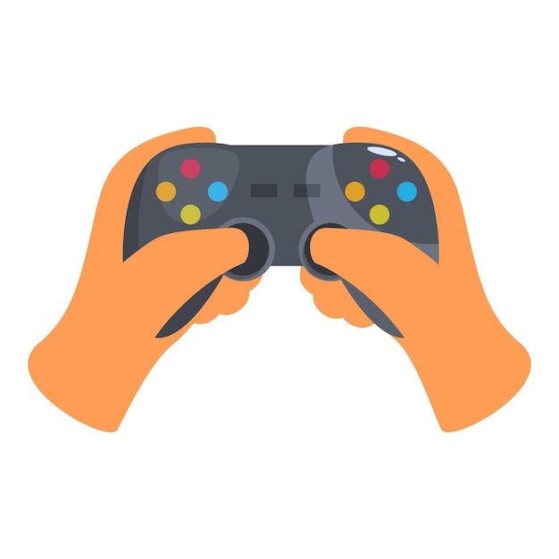 Giocatore che tiene un controller di videogioco con entrambe le mani