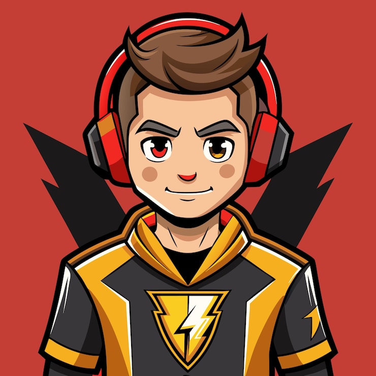 Vettore giocatore di esport