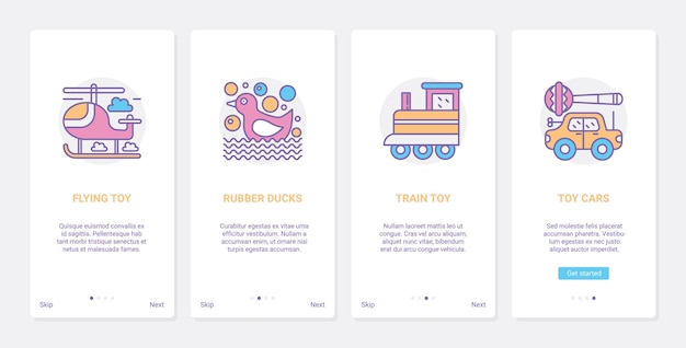 Giocattoli per bambini per giocare a illustrazione.