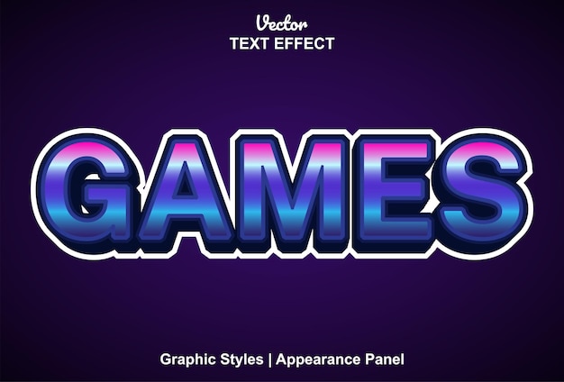 Giochi effetto testo con stile grafico e può essere modificato