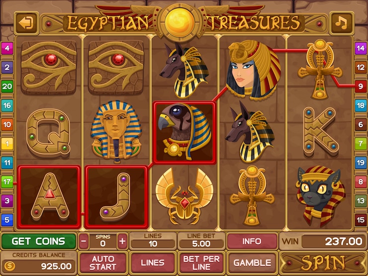Gioco di slot egiziano
