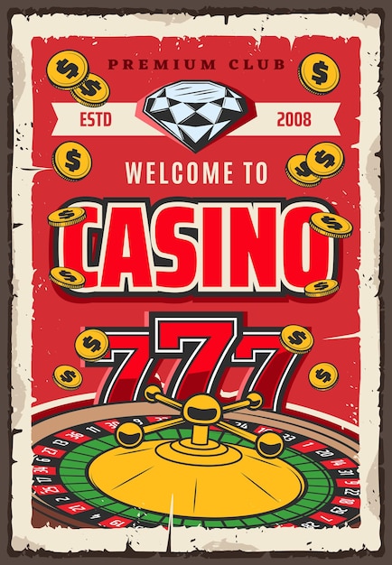 Gioiello della roulette del casinò e monete d'oro