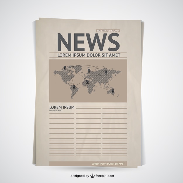 Giornale retrò vettore