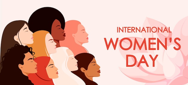 Giornata internazionale della donna Un biglietto di auguri Donne di diverse nazionalità