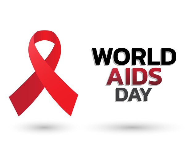 Giornata mondiale contro l'AIDS Banner Illustrazione di sfondo Aids Awareness Giornata mondiale contro l'AIDS
