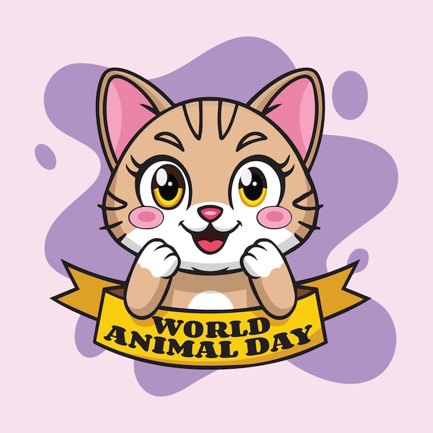Giornata mondiale degli animali Gatto carino