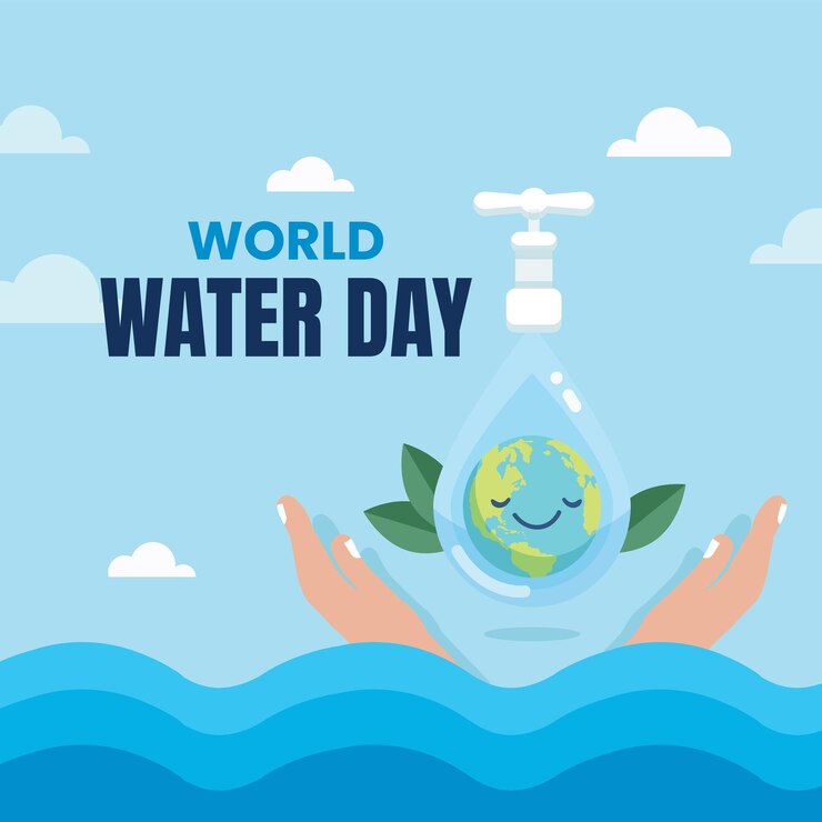 Giornata mondiale dell'acqua Globe Concept design per banner poster
