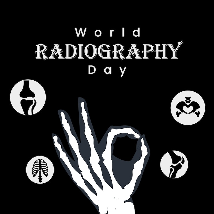Vettore giornata mondiale della radiografia