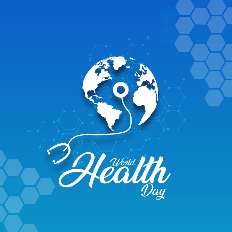 Vettore giornata mondiale della salute protezione della salute sanitaria e poster di medicina globale