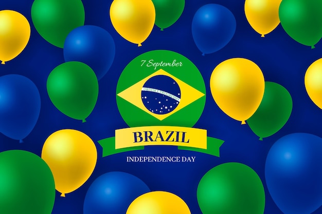 Giorno dell'indipendenza del brasile sfondo realistico