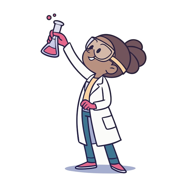Giovane scienziato che conduce un esperimento in laboratorio