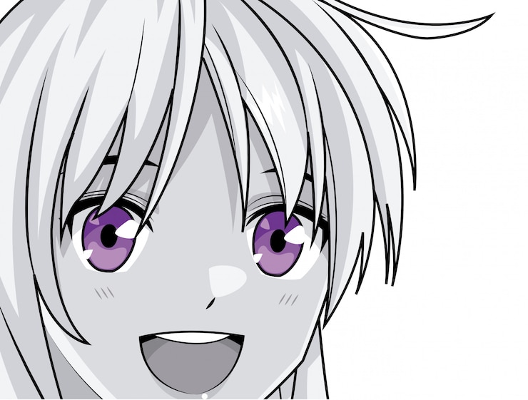 Vettore giovane studentessa della scuola anime