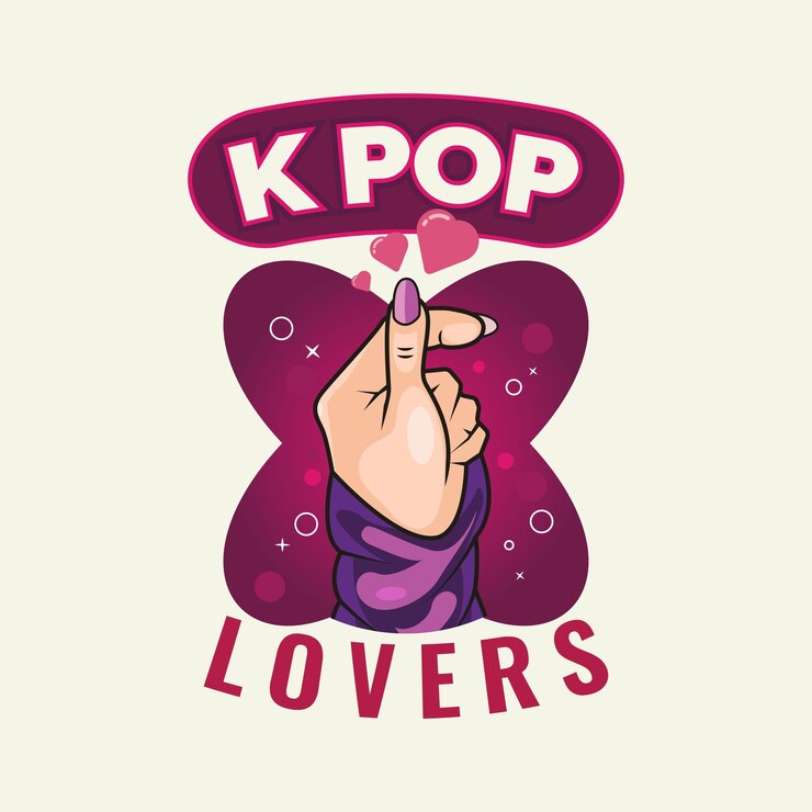Gli amanti del pop K progettano l'illustrazione di vettore