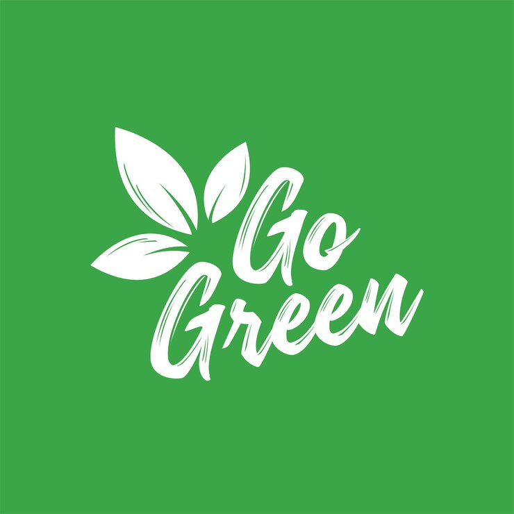 Vettore go green logo save the planet good for go green campaign ha bisogno di illustrazione vettoriale eps 10
