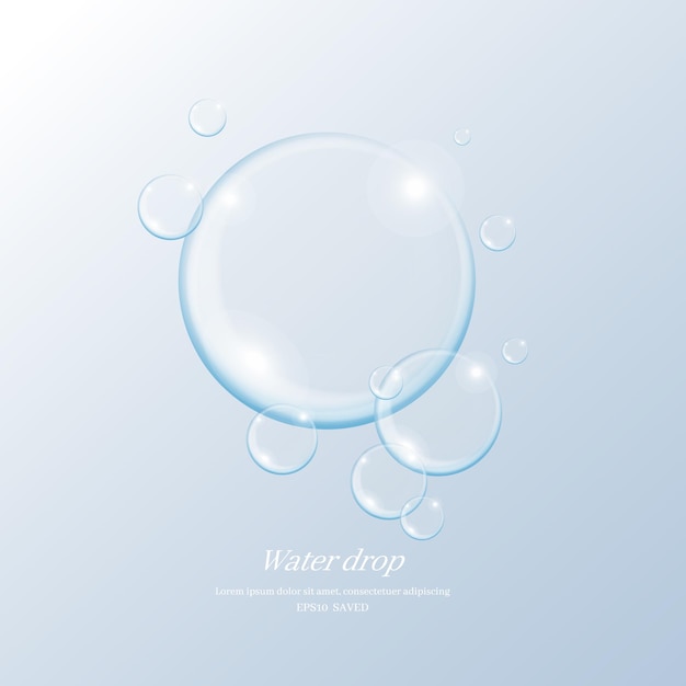 gocce d'acqua trasparenti oggetto goccia d'acqua