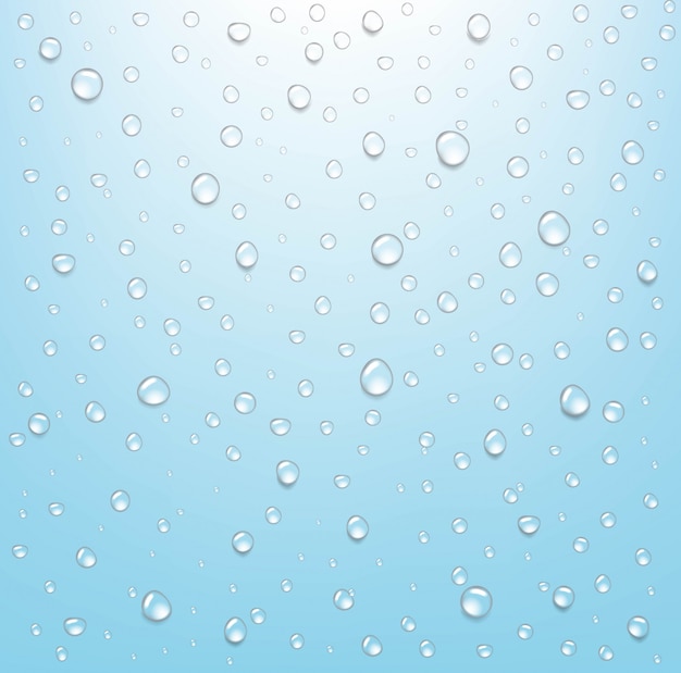 Goccia d'acqua sfondo blu