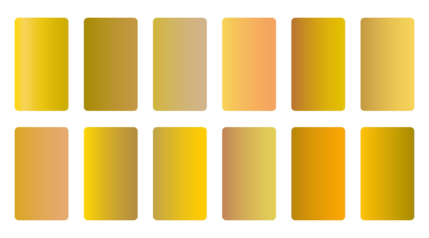 Gold Gradient Backgrounds Luxury Metallic Texture Pack (Pacchetto di consistenza metallica di lusso)