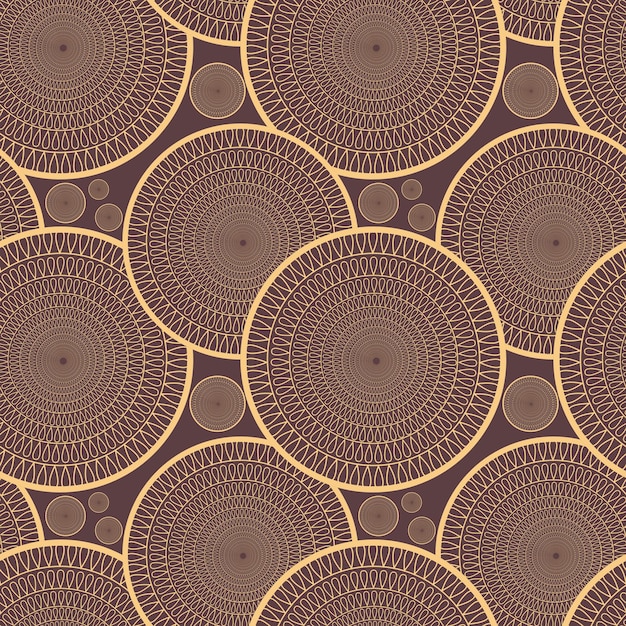 golden_circles_pattern_design_on_brown_background