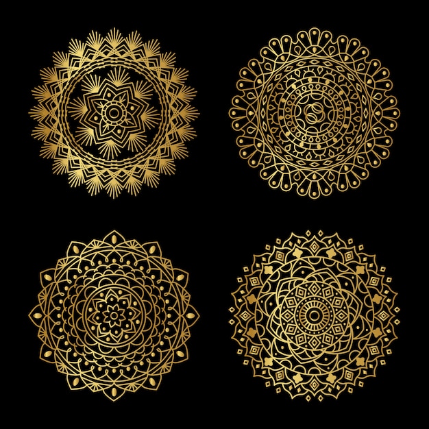 Golden Mandala Design