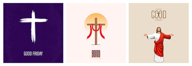 Good Friday Religious Illustration