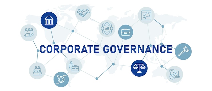 Vettore governance aziendale gestione aziendale per la responsabilità di responsabilità e