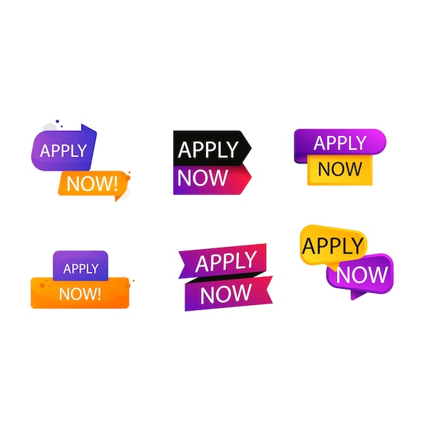Gradiente applicare ora le etichette Vettore
