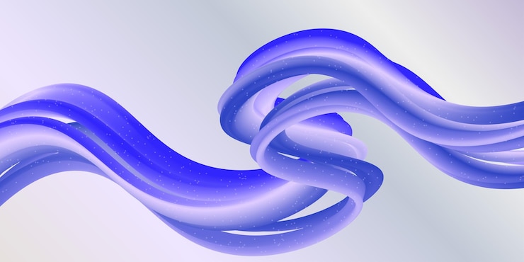 Vettore gradiente blu fluido ondulato sfondo astratto