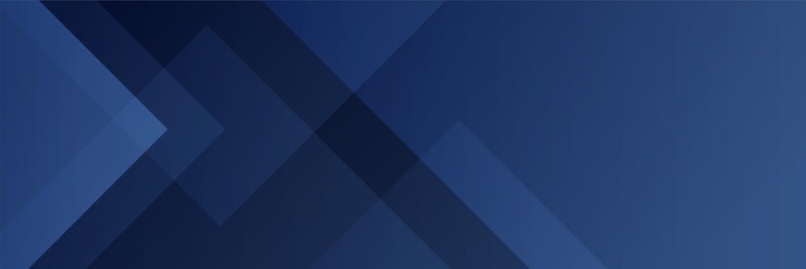 Vettore gradiente blu trasparente astratto memphis geometrico ampio banner design sfondo