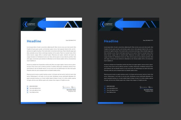 Gradiente Carta intestata immobiliare di design piatto