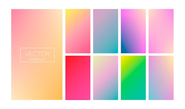 Gradiente dello schermo impostato con abstract moderni.