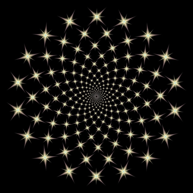 Gradiente di Fibonacci sfocato Ratio Spiral Vector Pattern