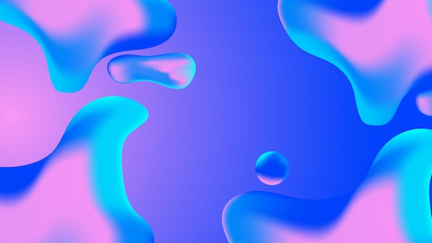 Gradiente fluido forme liquide sfondo