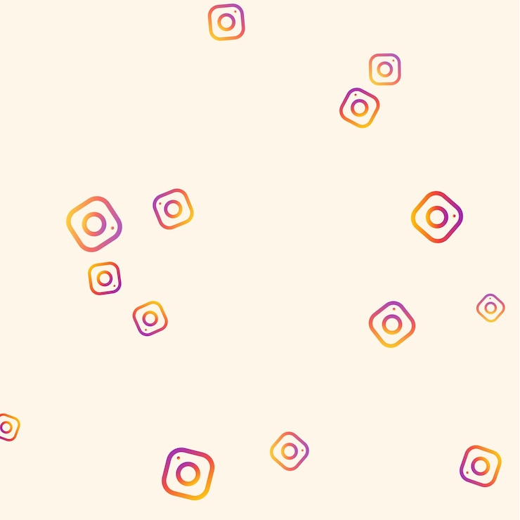 Vettore gradiente iconico dei social media confetti modello di progettazione illustrazione vettoriale
