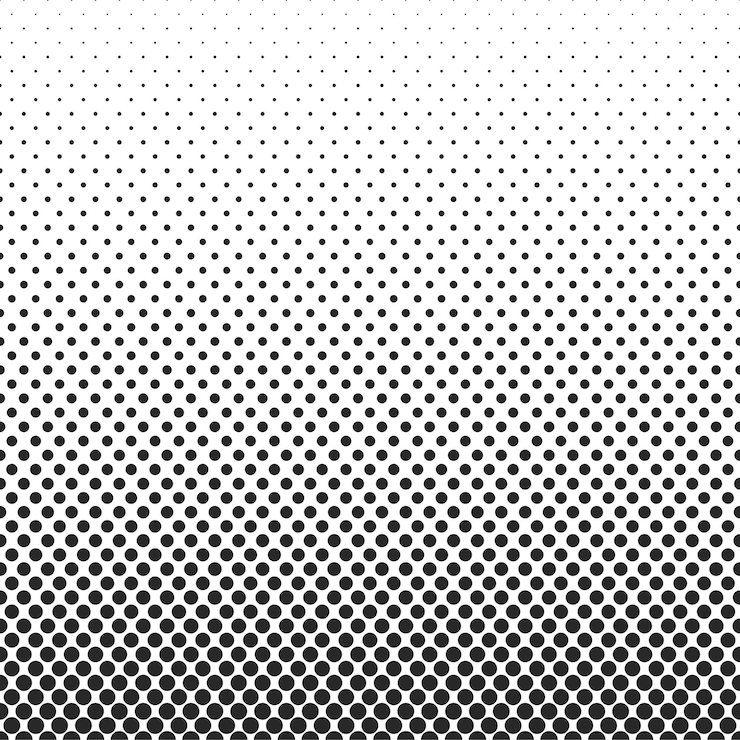 Vettore gradiente verticale pattern mezzetinte dot background modello di texture illustrazione vettoriale isolata
