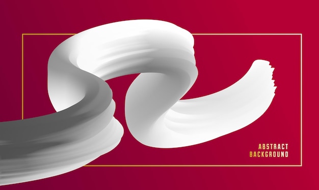 Gradiente vettore fluido forma astratta 3D colore sfondo astratto in stile moderno di tendenza elemento di design dinamico in movimento