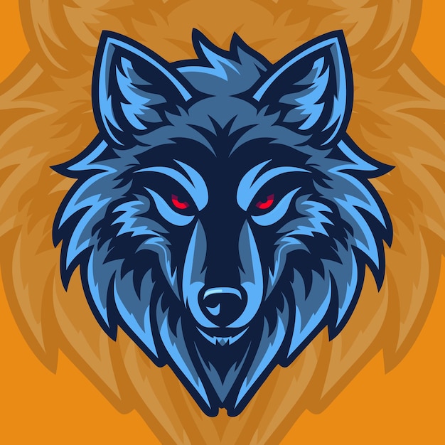 Grafica del logo Wolf di qualità premium