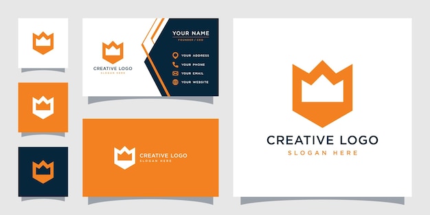 Grafica vettoriale del modello di progettazione del logo dello scudo