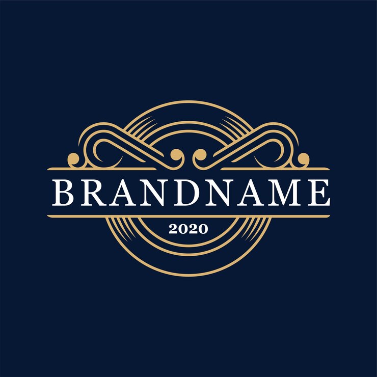 Vettore grafica vettoriale del modello di progettazione logo ornamento classico