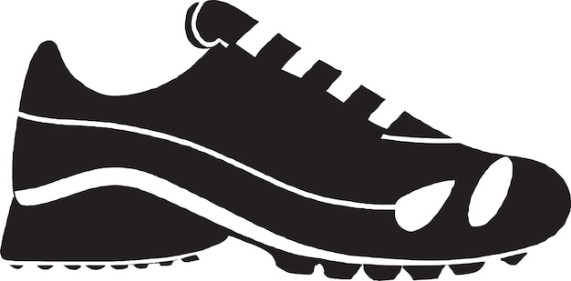 Grafica vettoriale di progettazione di icone per scarpe da golf