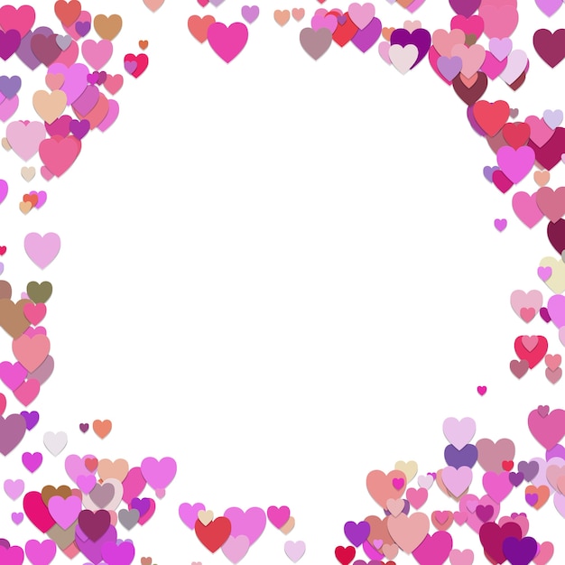 Grafica vettoriale di San Valentino da cuori rosa