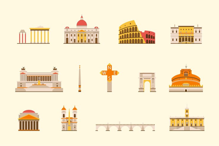 Vettore grafica vettoriale, illustrazione della città piatta, eps 10