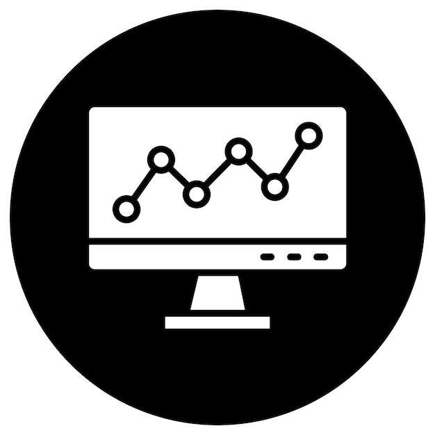 Grafico a righe Vector Icon Design Illustration