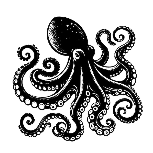 Grafico del file di taglio SVG di Octopus
