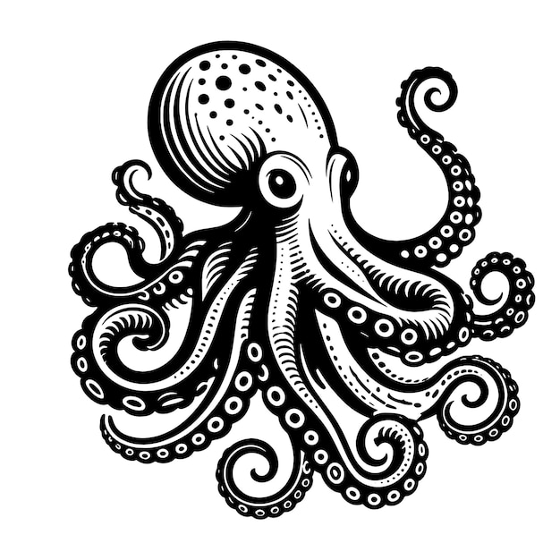 Grafico del file di taglio SVG di Octopus