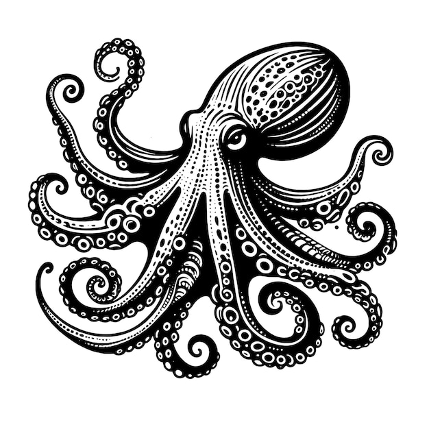 Grafico del file di taglio SVG di Octopus
