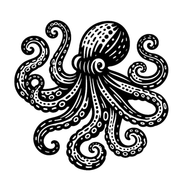 Grafico del file di taglio SVG di Octopus