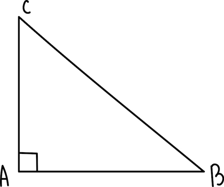 Vettore grafico del triangolo geometrico disegnato