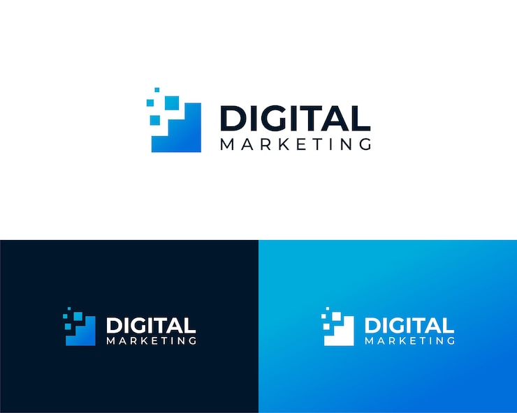 Vettore grafico di crescita marketing soluzione digitale consulenza aziendale vettore logo design illustrazione
